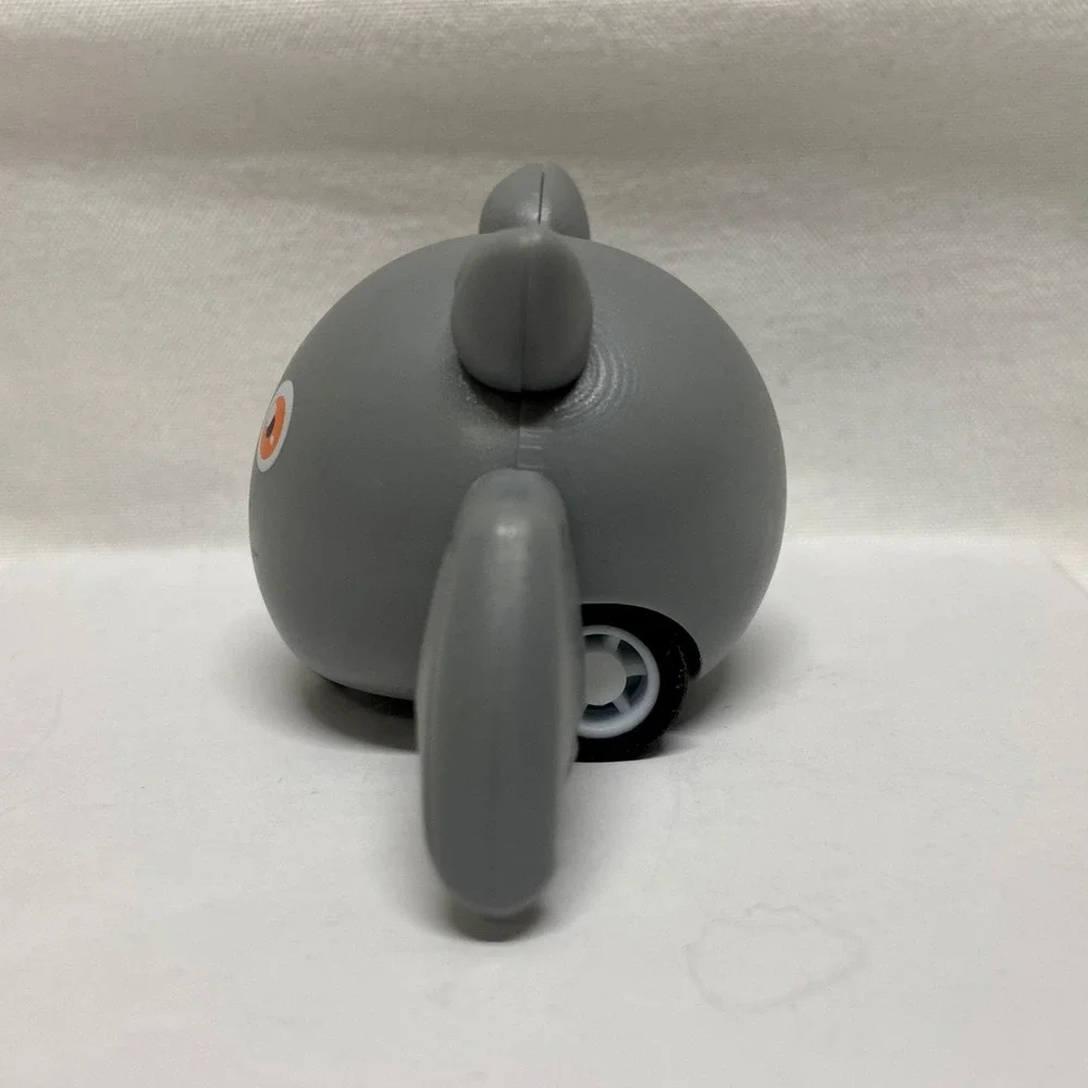 Pull Back Car Toy Halloween Vampire Bat Mini Figure Gray 2 Rubber Wheels Loose